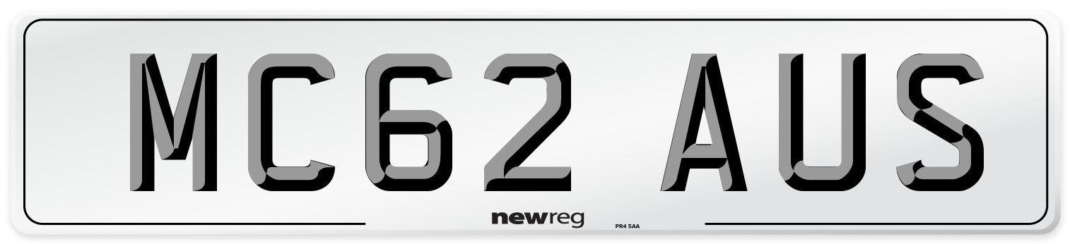 MC62 AUS Number Plate from New Reg
